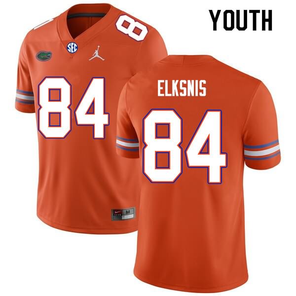 NCAA Florida Gators Nick Elksnis Youth #84 Nike Orange Stitched Authentic College Football Jersey XPN3564ML